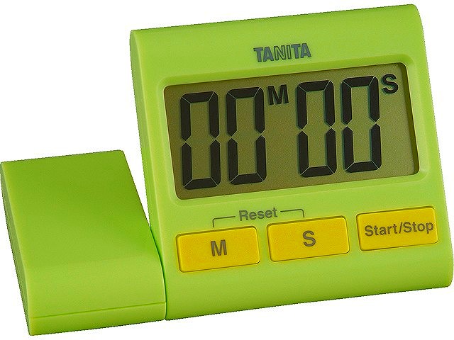 TD-389デジタルタイマー100分計 グリーン スタンド付