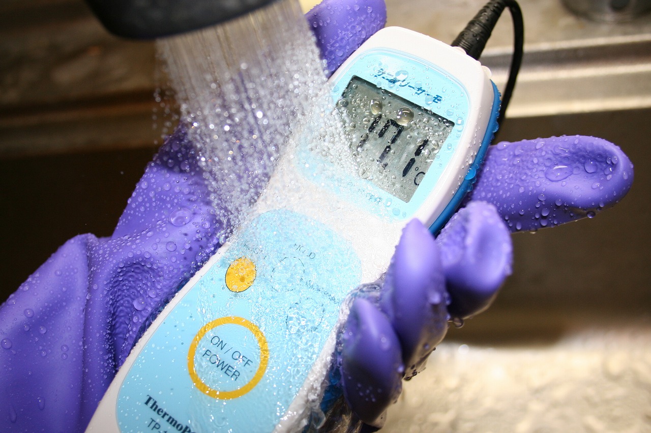 防水デジタル温度計  