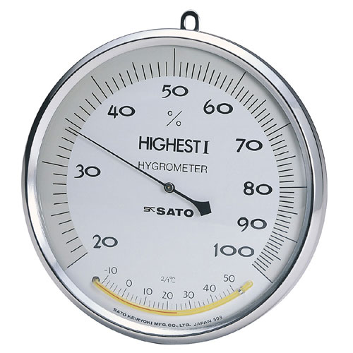 ハイエスト1型湿度計　温度計付　（ハイエスト�T型） 