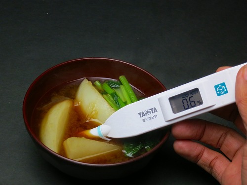 デジタル塩分計 SO-304 自分で作った味噌汁　赤味噌だよ！